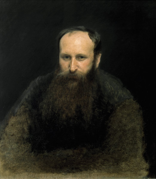 Portrait of Vasili Vasilievich Vereshchagin a Iwan Nikolajewitsch Kramskoi
