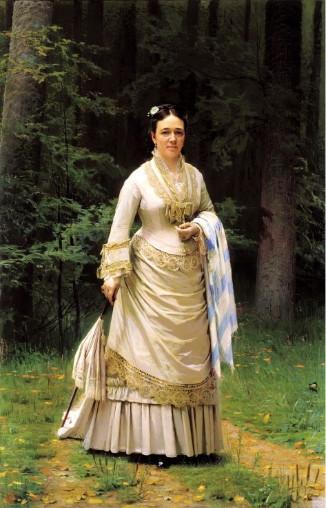 Portrait of Vera Tretyakova a Iwan Nikolajewitsch Kramskoi