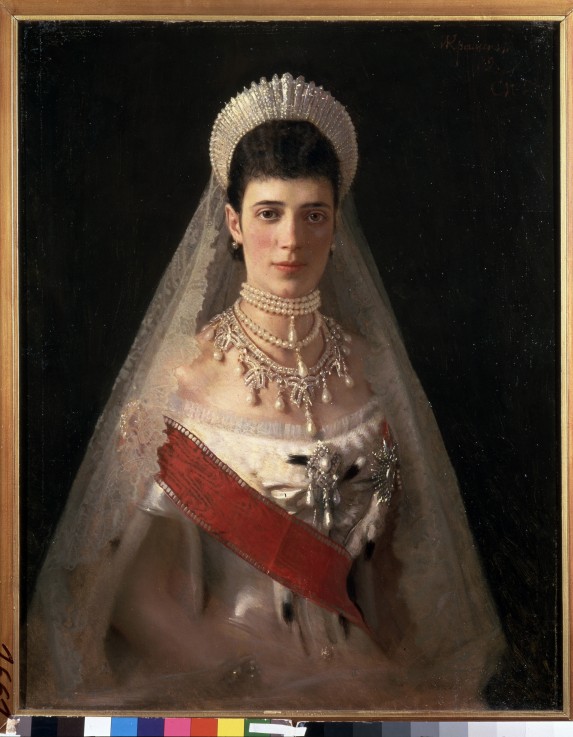 Portrait of Empress Maria Feodorovna, Princess Dagmar of Denmark (1847-1928) a Iwan Nikolajewitsch Kramskoi