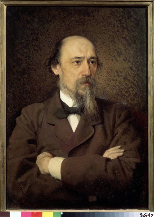 Portrait of the poet Nikolay Nekrasov (1821-1877) a Iwan Nikolajewitsch Kramskoi
