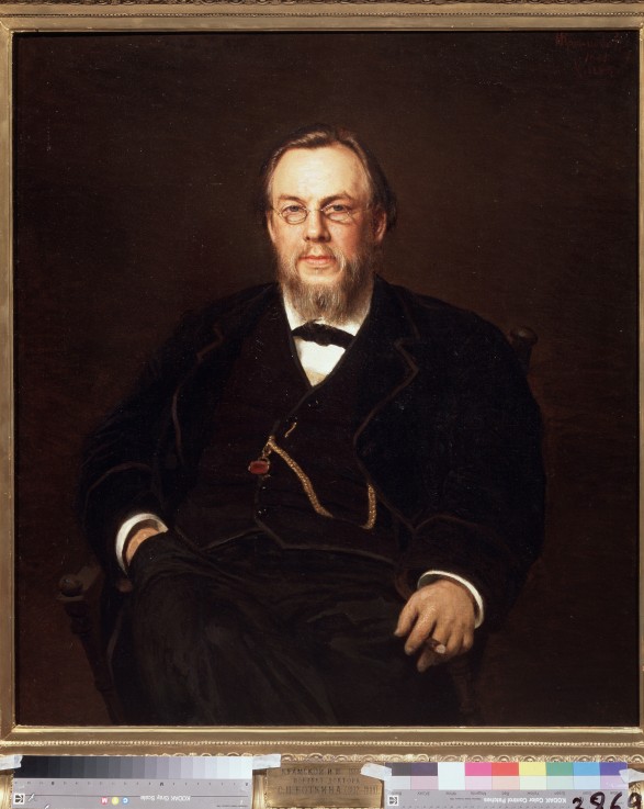 Portrait of the collector Doctor Sergei Botkin (1859-1910) a Iwan Nikolajewitsch Kramskoi