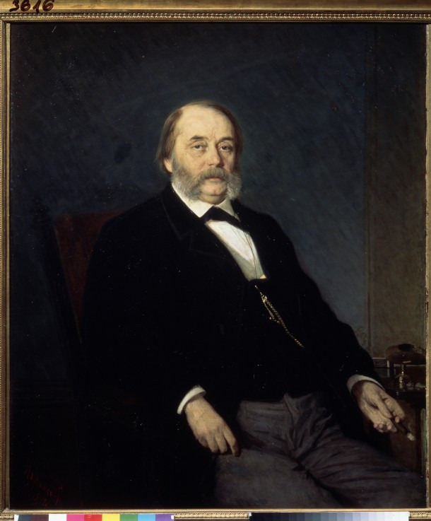 Portrait of the author Ivan Goncharov (1812-1891) a Iwan Nikolajewitsch Kramskoi