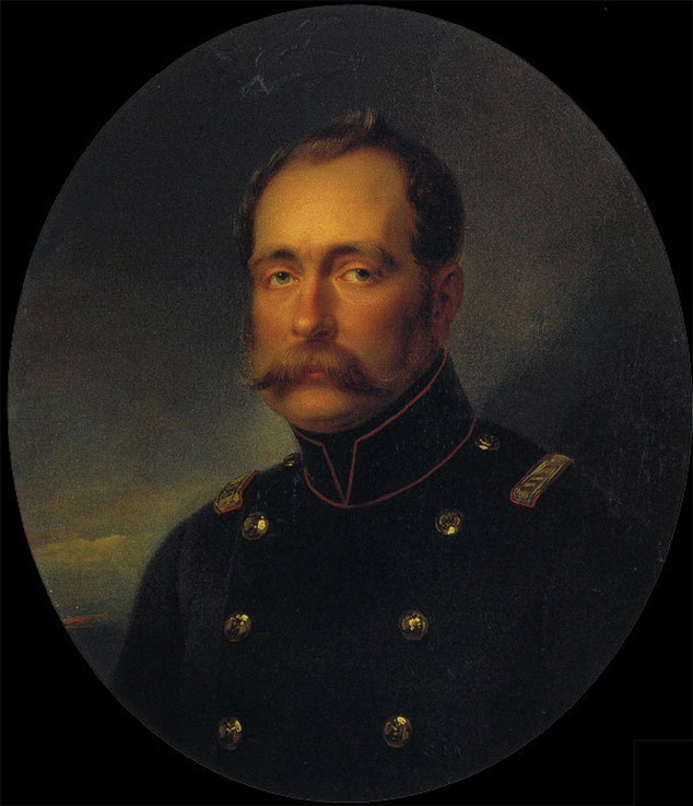 Portrait of Grand Duke Michael Pavlovich of Russia (1798-1849) a Iwan Nikolajewitsch Kramskoi