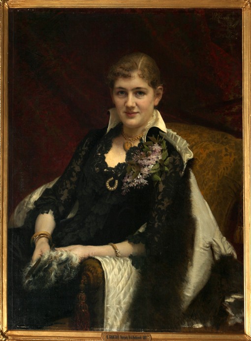 Portrait of Y.A. Voeykova a Iwan Nikolajewitsch Kramskoi