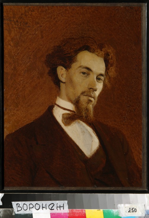 Portrait of the artist Konstantin Savitsky (1844-1905) a Iwan Nikolajewitsch Kramskoi