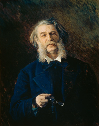 Portrait of Dmitri Vasilievich Grigorovich (1822-99) a Iwan Nikolajewitsch Kramskoi