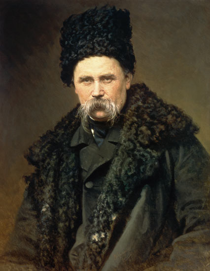 Portrait of the Ukranian Author Taras Grigorievich Shevchenko (1814-61) a Iwan Nikolajewitsch Kramskoi