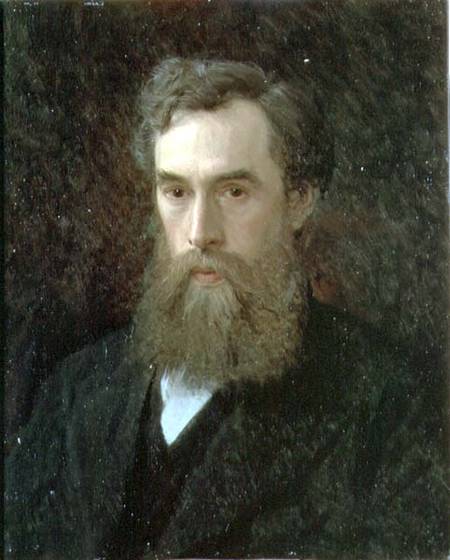 Portrait of Pavel Mikhailovich Tretyakov (1832-98) a Iwan Nikolajewitsch Kramskoi