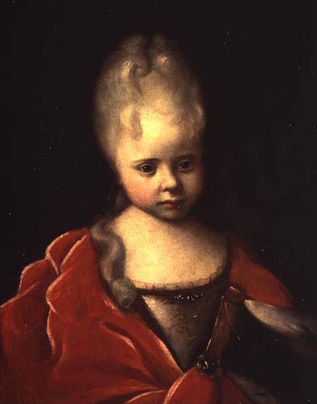 Portrait of Grand Duchess Yelizaveta Petrovna as a Child a Iwan Maximowitsch Nikitin