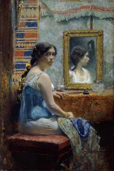 Lady at a Mirror a Iwan Pawlowitsch Pochitonow
