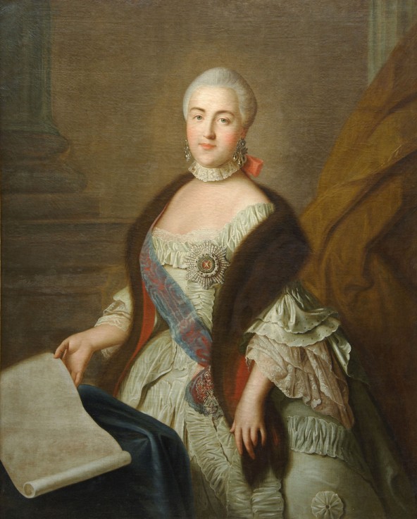 Catherine II as Grand Duchess Ekaterina Alekseyevna a Iwan Petrowitsch Argunow