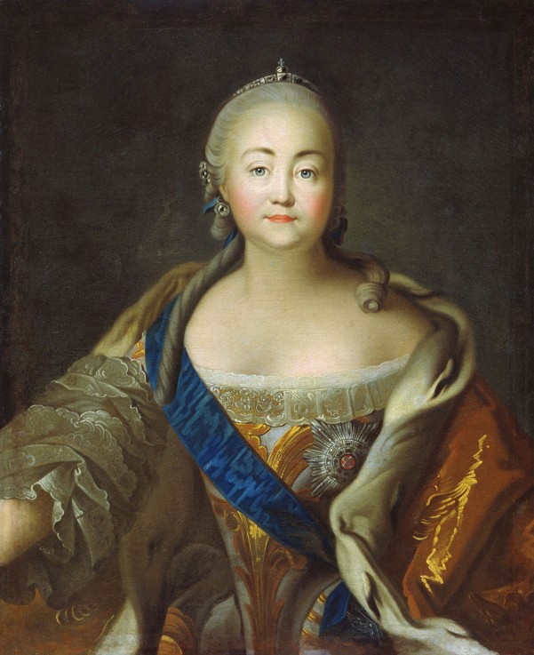 Portrait of Empress Elisabeth (1709-1762) a Iwan Petrowitsch Argunow
