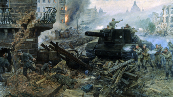 Straßenkampf der Artillerie in Berlin. 1945 a Iwan Wassiljewitsch Wladimirow