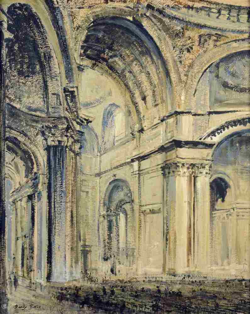 Interior of St Pauls Cathedral a J. F. Barry Pittar