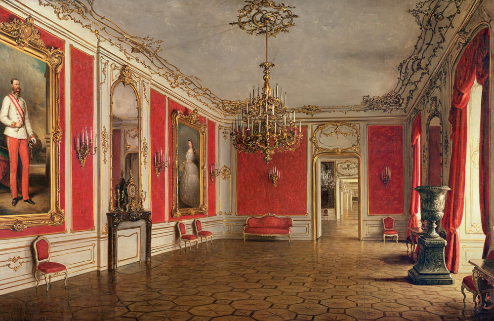 The Reception Room of the Hofburg Palace, Vienna a J. Jaunbersin