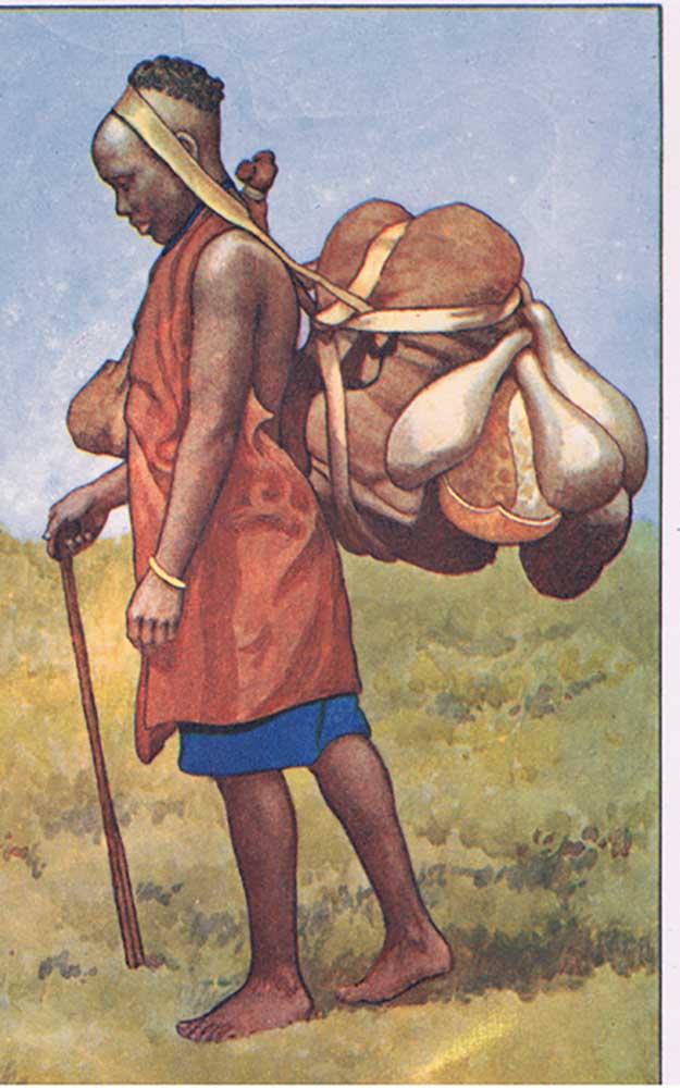 Woman of Kenya, from MacMillan school posters, c.1950-60s a J. Macfarlane