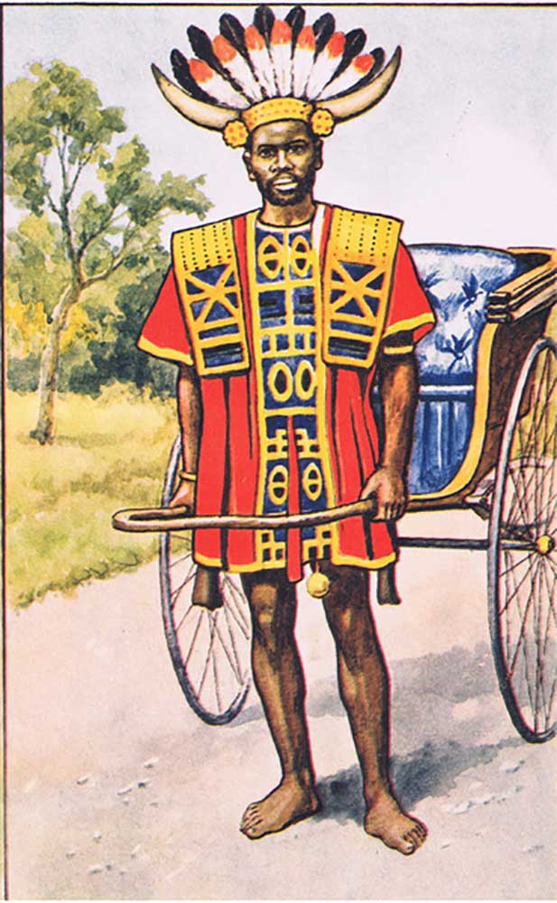 Jinricksha boy, from MacMillan school posters, c.1950-60s a J. Macfarlane
