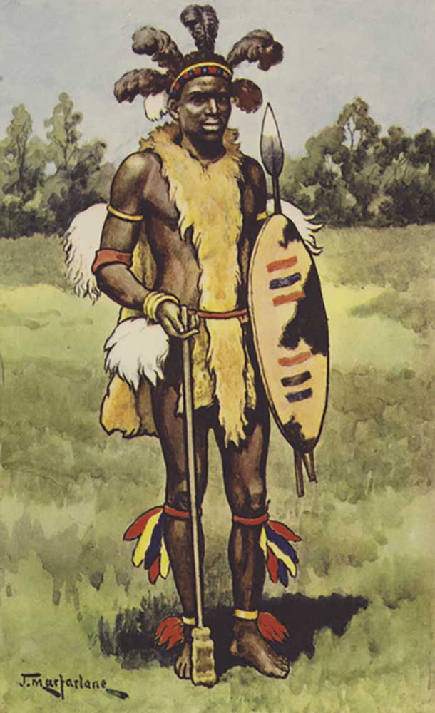 Zulu chief a J. Macfarlane