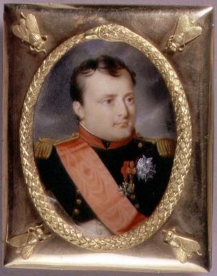 Portrait Miniature of Napoleon Bonaparte (1769-1821) 1815 (w/c on ivory) a J. Parent