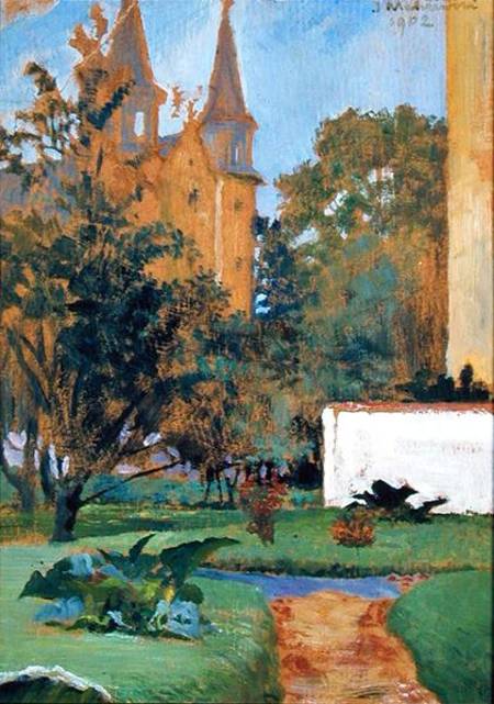 The Garden of the Carmelite Church, Cracow a Jacek Malczewski