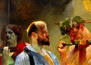 Panel 'right' of a triptych a Jacek Malczewski