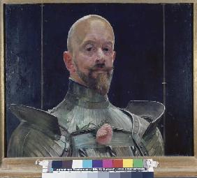 Self-portrait in the armour