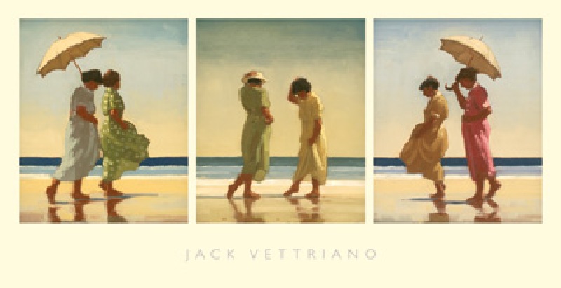 Summer Days - Triptych a Jack Vettriano