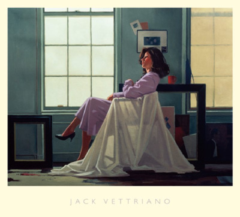 Winter Light and Lavender a Jack Vettriano
