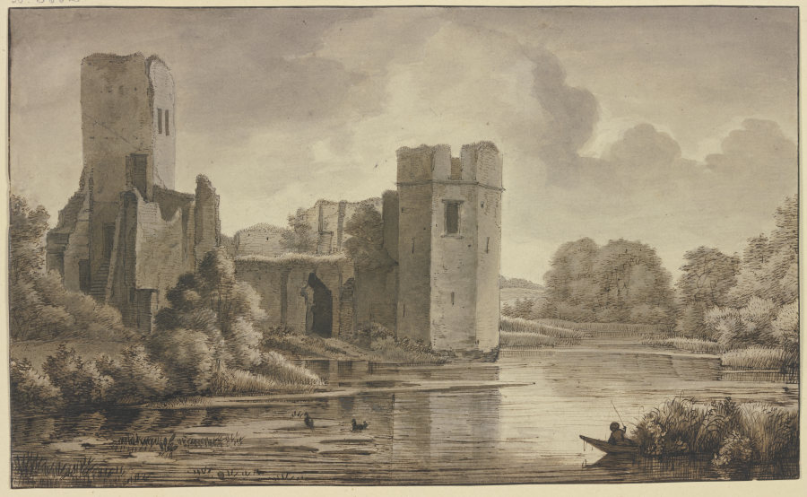 Ruine von Schloss Honingen in Kralingen bei Rotterdam a Jacob Esselens