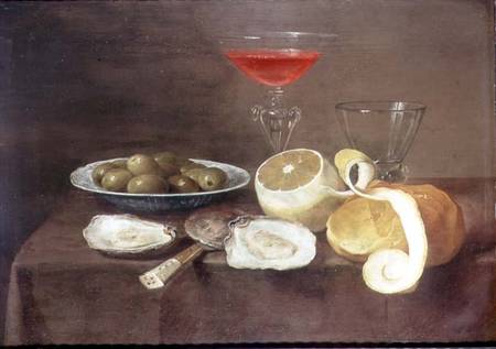Still Life with Oysters a Jacob Foppens van Es