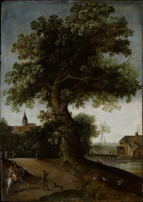 Landscape with Large Tree a Jacob Grimmer