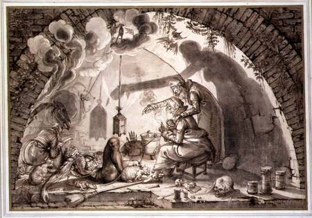 A Witch's Kitchen a Jacob II de Gheyn