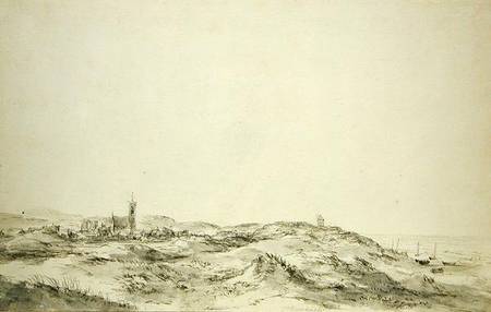 The Dunes at Wijk aan Zee a Jacob Isaacksz van Ruisdael