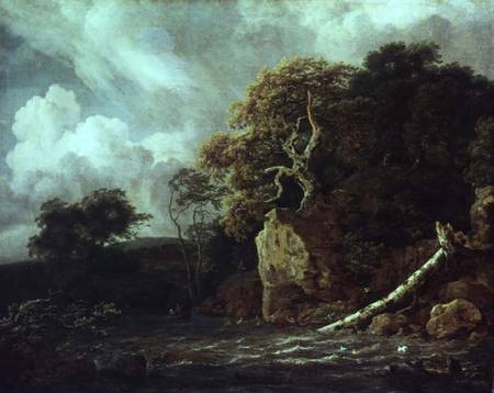 Landscape with a River a Jacob Isaacksz van Ruisdael