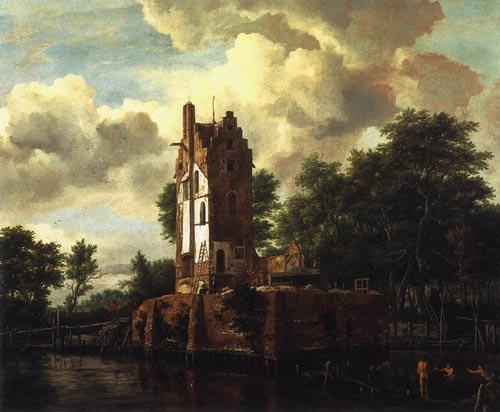 The ruin of the Huis food lost at the Amstel near Amsterdam a Jacob Isaacksz van Ruisdael