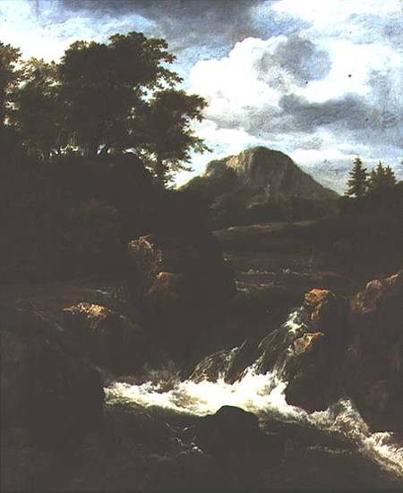 A Waterfall a Jacob Isaacksz van Ruisdael