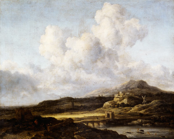 Sunny Landscape a Jacob Isaacksz van Ruisdael