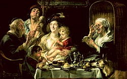 As the Old Sing, so the Young Pipe a Jacob Jordaens