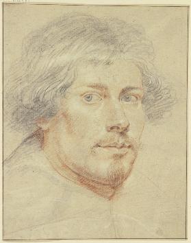 Brustbild eines Mannes mit Schnurr- und Kinnbart