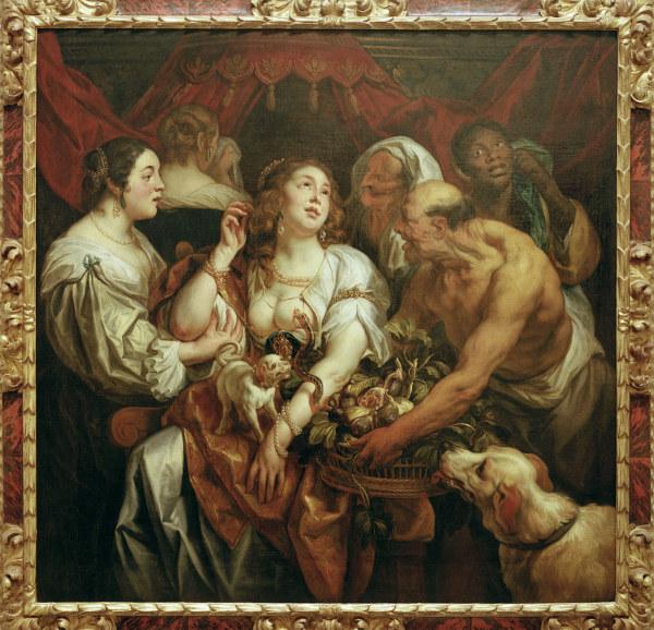 Death of Cleopatra / Jordaens / 1653 a Jacob Jordaens