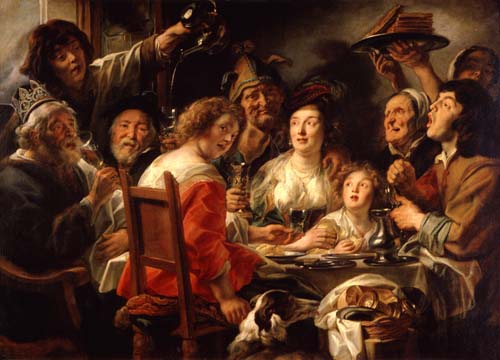 The king drinks (Epiphaniasfeier) a Jacob Jordaens