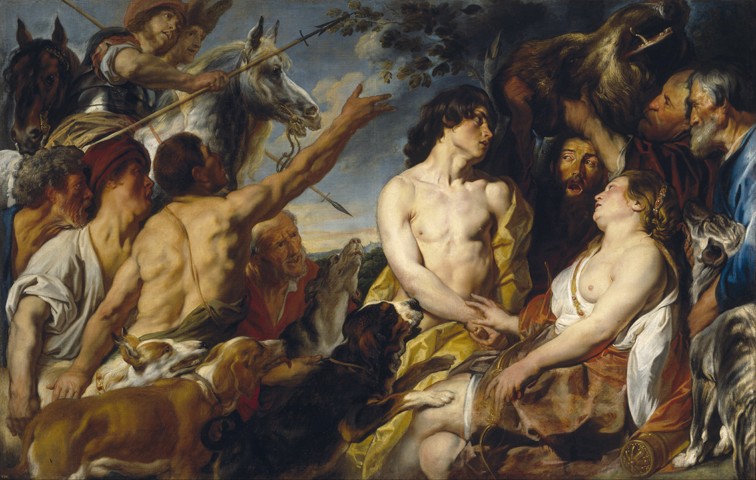 Meleager and Atalanta a Jacob Jordaens