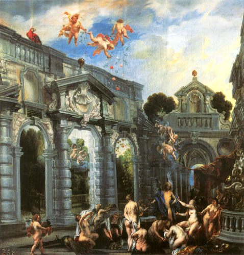 Nymphs at the fountain of the love a Jacob Jordaens