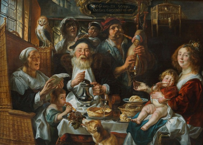 As the Old Sing, So the Young Pipe a Jacob Jordaens