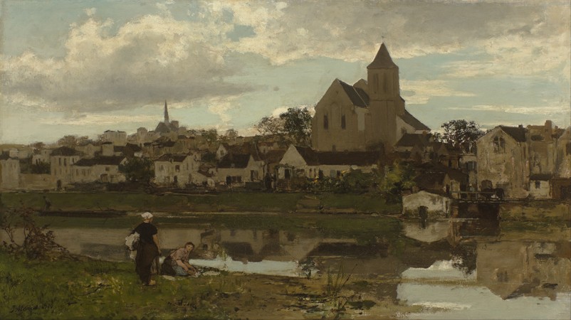 View at Montigny-sur-Loing a Jacob Maris