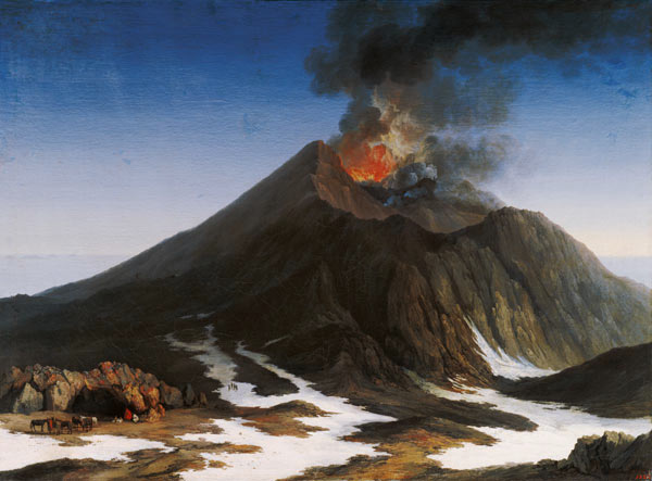 Eruption of Mount Etna a Jacob Philipp Hackert