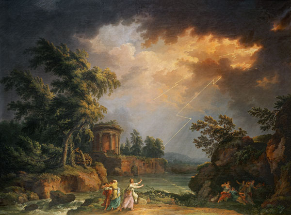 Paesaggio in tempesta a Jacob Philipp Hackert
