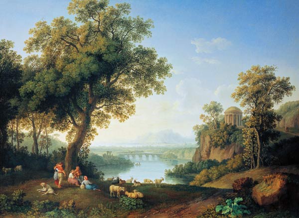 River Landscape a Jacob Philipp Hackert