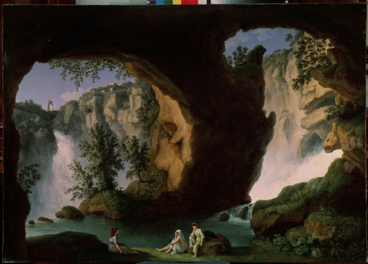 Neptune's grotto (Grotta di Nettuno) a Jacob Philipp Hackert
