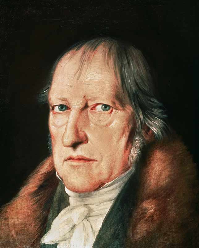 Portrait of Georg Wilhelm Friedrich Hegel (1770-1831) a Jacob Schlesinger